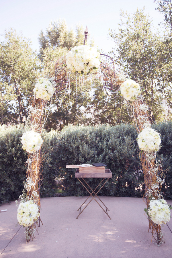 Wedding Photo by Christine Bentley Photography of Ceremony Arch